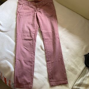 Rose colored Pilcro chinos